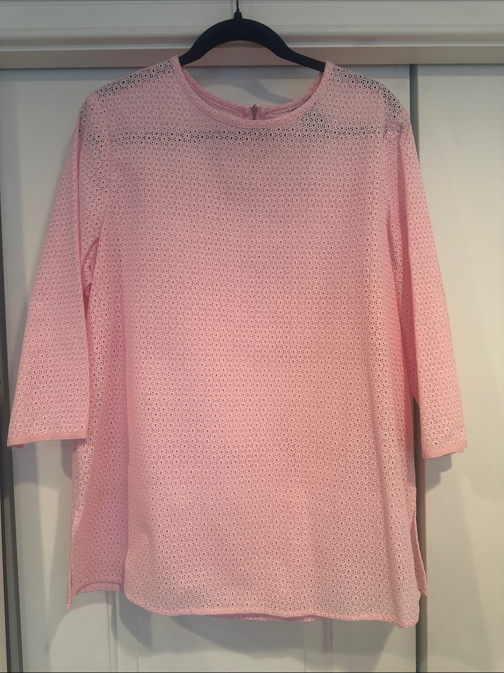 Doncaster Pink Eyelet Tunic Top
